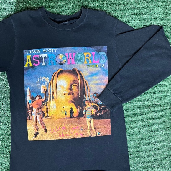 Travis Scott Astroworld Long Sleeve Tour Tee (2018) - Picture 1 of 5